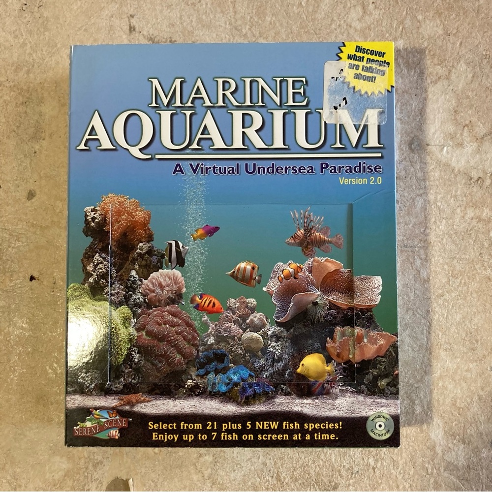 Vintage 2003 Marine Aquarium 2.0 PC/Mac Virtual Aquarium